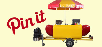 hot dog cart Pinterest